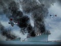 Artist image of Pearl Harbour Attack