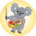 Artist koala Royalty Free Stock Photo