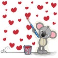Artist Koala Royalty Free Stock Photo