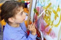 Artist little girl children painting