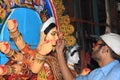 Artist Making Idols of Goddess Durga.