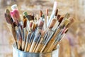 Artist Paint Brushes Royalty Free Stock Photo