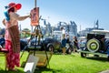 Artist paints car exhibited at Northwest Deuce Days