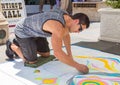 Artist Participating in Pasadena Chalk Festival