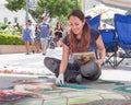 Artist Participating in Pasadena Chalk Festival