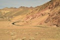 Artist`s Drive desert road Death Valley National Park Royalty Free Stock Photo