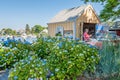 Artistâs Shanty during summer in Hyannis harbor, Cape Cod, MA Royalty Free Stock Photo