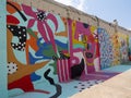 Artist Shelbi Nicole\'s Murals in Art Alley, Baytown, Texas