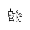 Artist stick figure