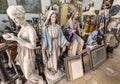 Artist studio, sculptures and statues Royalty Free Stock Photo