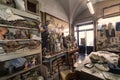 Artist studio, sculptures and statues Royalty Free Stock Photo