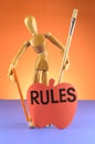 Artist Mannequin Rules Royalty Free Stock Photo