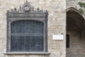 Artistia window, medieval and ancient hospital in Barcelona.