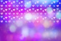 Artistic abstract background with pretty hearts