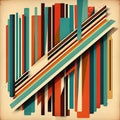 Artistic abstract colorful artwork bright stripe pattern design Royalty Free Stock Photo