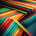 Artistic abstract colorful artwork bright stripe pattern design Royalty Free Stock Photo