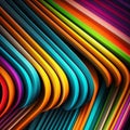 Artistic abstract colorful artwork bright stripe pattern design Royalty Free Stock Photo