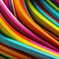 Artistic abstract colorful artwork bright stripe pattern design Royalty Free Stock Photo