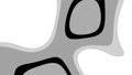 Artistic abstract fluid pattern with irregular organic shapes in grayscale Royalty Free Stock Photo