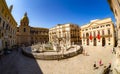 Fountain of shame on baroque Piazza Pretoria