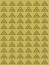 Artistic background with all seeing eye texture, illuminati, golden metallic tones colors.