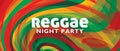 Artistic background for reggae night party flyer. Vector pattern