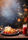 Artistic banquet themes a canvas for creative minds Royalty Free Stock Photo