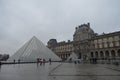 Artistic and beautiful and famous Louvre Museum in Paris France