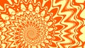 Artistic and beautiful fractal swirl pattern in orange and yellow