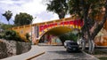 Artistic bridge in Barranco beatnik district of Lima Royalty Free Stock Photo