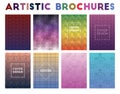 Artistic Brochures. Admirable geometric patterns.