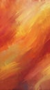 Warm Painted Canvas Texture with Expressive Brush Patterns Royalty Free Stock Photo