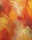 Warm Painted Canvas Texture with Expressive Brush Patterns Royalty Free Stock Photo