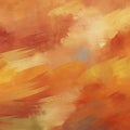 Warm Painted Canvas Texture with Expressive Brush Patterns Royalty Free Stock Photo