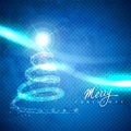 Artistic christmas tree Royalty Free Stock Photo