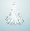 Artistic christmas tree design illustration Royalty Free Stock Photo