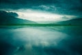 Artistic colorful double exposure with a Low tatra landscape.