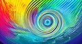 Artistic colorful spiral background