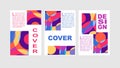 Artistic covers design. Creative colors backgrounds