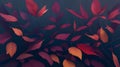 An Artistic Creation of Exotic Leaves in Warm Summery Colors Through Generative AI Royalty Free Stock Photo