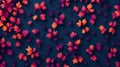 An Artistic Creation of Exotic Leaves in Warm Summery Colors Through Generative AI Royalty Free Stock Photo