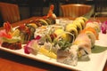 Artistic creation of sushi