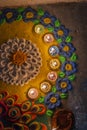 Artistic creative diwali background Royalty Free Stock Photo