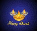 Artistic creative diwali background Royalty Free Stock Photo