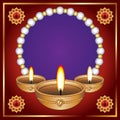 artistic creative diwali background Royalty Free Stock Photo