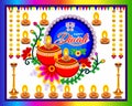 artistic creative diwali background Royalty Free Stock Photo