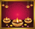 artistic creative red diwali background Royalty Free Stock Photo