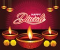 artistic creative red diwali background Royalty Free Stock Photo