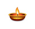 artistic creative red diwali deepak Royalty Free Stock Photo
