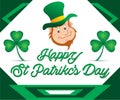 artistic creative st patrick day background Royalty Free Stock Photo